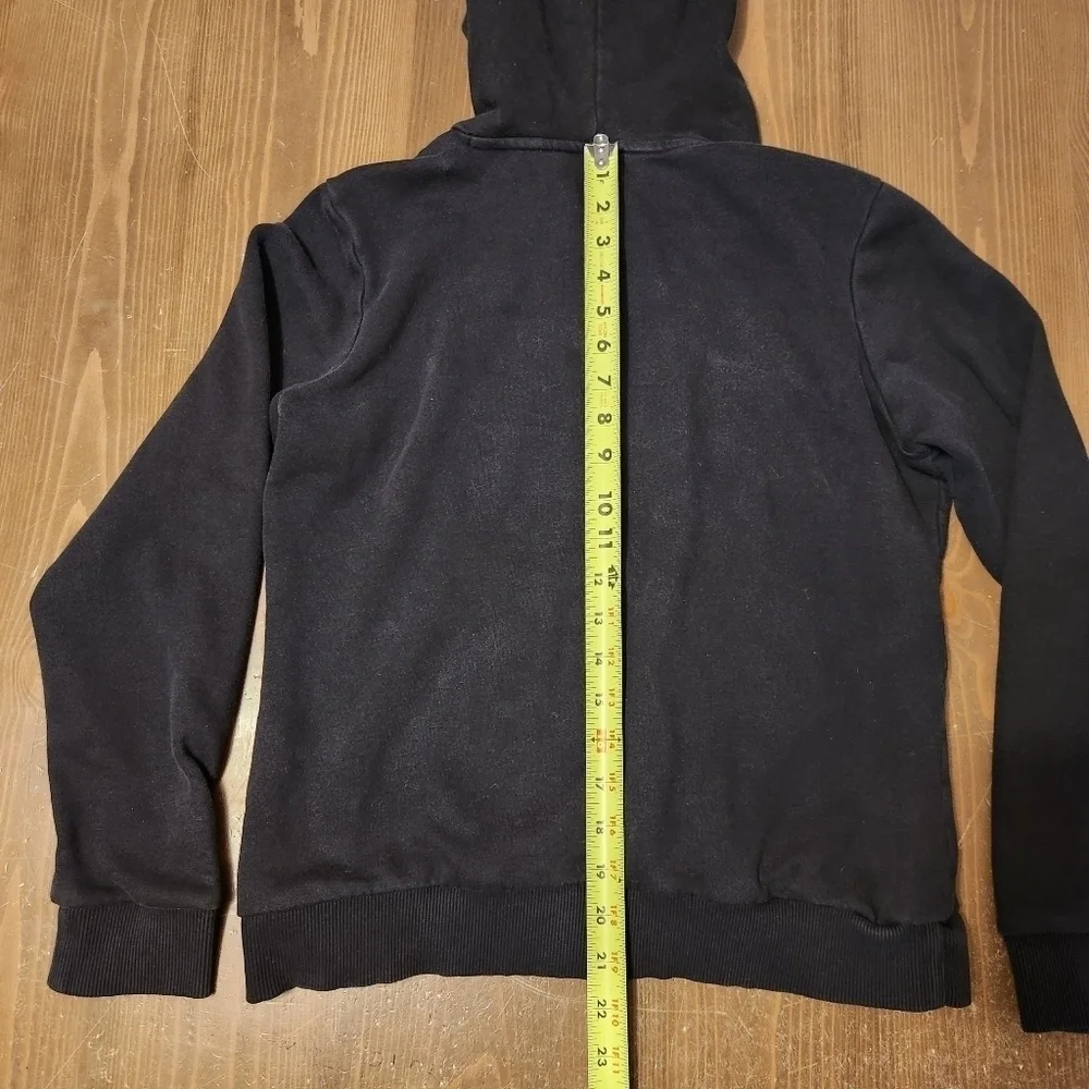 PUMA Boys Youth Fleece Pullover Hoodie Sweatshirt Black Size Medium M